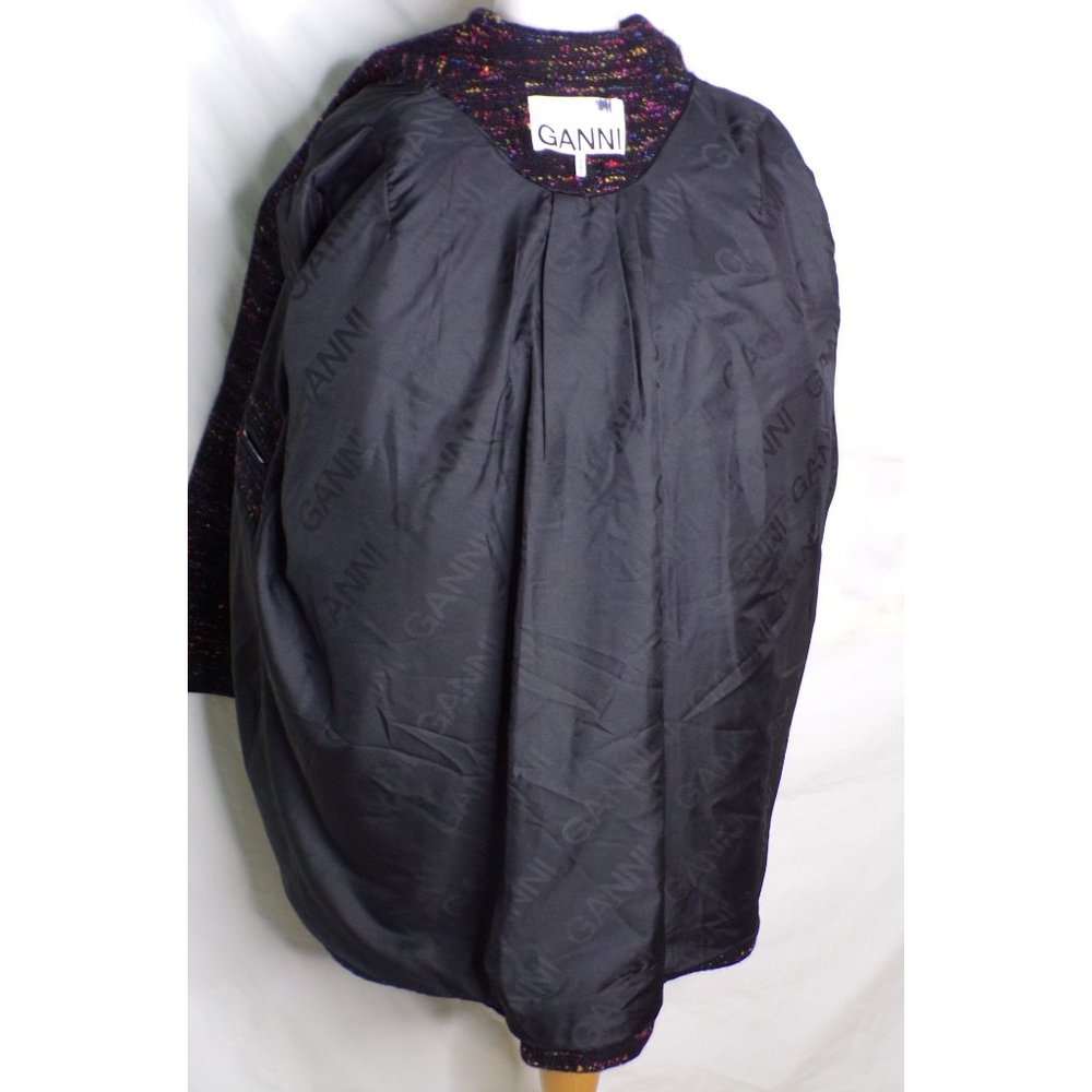 🆕 GANNI Oversized Jacket Wool Blend Small-Medium - Picture 12 of 13